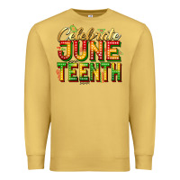 Antique Gold celebrate juneteenth Premium Sweatshirt - Zillion Design Studio