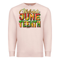 Pale Pink celebrate juneteenth Premium Sweatshirt - Zillion Design Studio