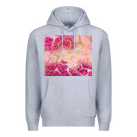 Heather Grey pink glitter Premium Hoodie - JahusDesignShop