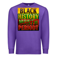 Purple black history month periodt Premium Sweatshirt - Zillion Design Studio