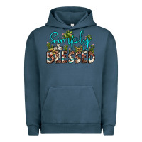 Pigment Midnight Navy simply blessed Urban Hoodie - JahusDesignShop
