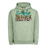 Pigment Oil Green simply blessed Urban Hoodie - JahusDesignShop