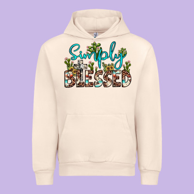 Simply Blessed Urban Hoodie Designed By Jahusdesignshop