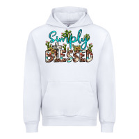 White simply blessed Urban Hoodie - JahusDesignShop