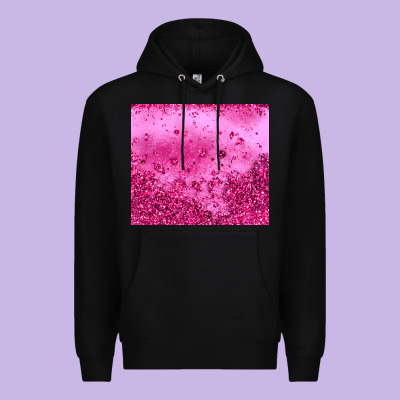Pink Glitter Premium Hoodie Designed By Jahusdesignshop