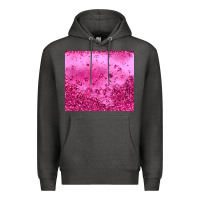 Charcoal Heather pink glitter Premium Hoodie - JahusDesignShop