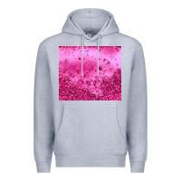 Heather Grey pink glitter Premium Hoodie - JahusDesignShop