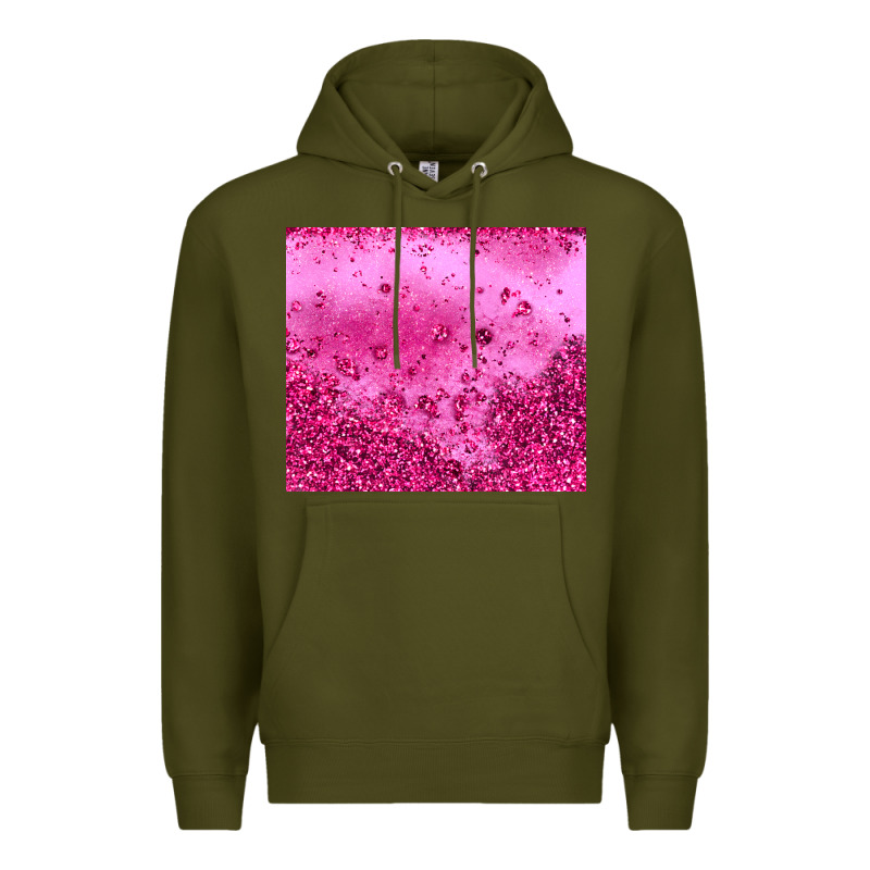 Pink Glitter Premium Hoodie by JahusDesignShop | Teevron