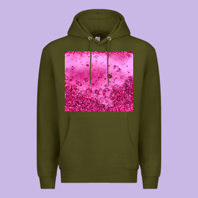 Pink Glitter Premium Hoodie Designed By Jahusdesignshop