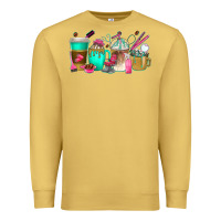 Antique Gold hair hustler coffee cups Premium Sweatshirt - texasbilliewilder