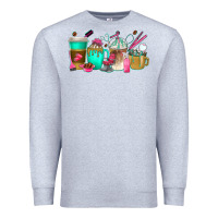 Heather Grey hair hustler coffee cups Premium Sweatshirt - texasbilliewilder