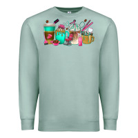 Seafoam hair hustler coffee cups Premium Sweatshirt - texasbilliewilder