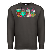 Smoke hair hustler coffee cups Premium Sweatshirt - texasbilliewilder