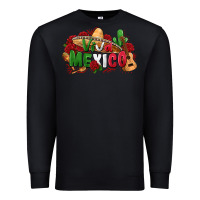 Black viva mexico Premium Sweatshirt - Zillion Design Studio