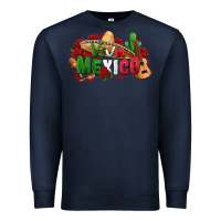 Navy viva mexico Premium Sweatshirt - Zillion Design Studio