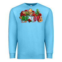 Ocean Blue viva mexico Premium Sweatshirt - Zillion Design Studio