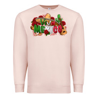 Pale Pink viva mexico Premium Sweatshirt - Zillion Design Studio