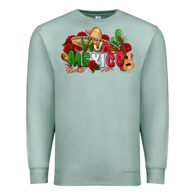 Viva Mexico Premium Sweatshirt by Zillion Design Studio | Teevron