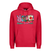 Cardinal peace love art   ado Premium Hoodie - AdoDesignShop