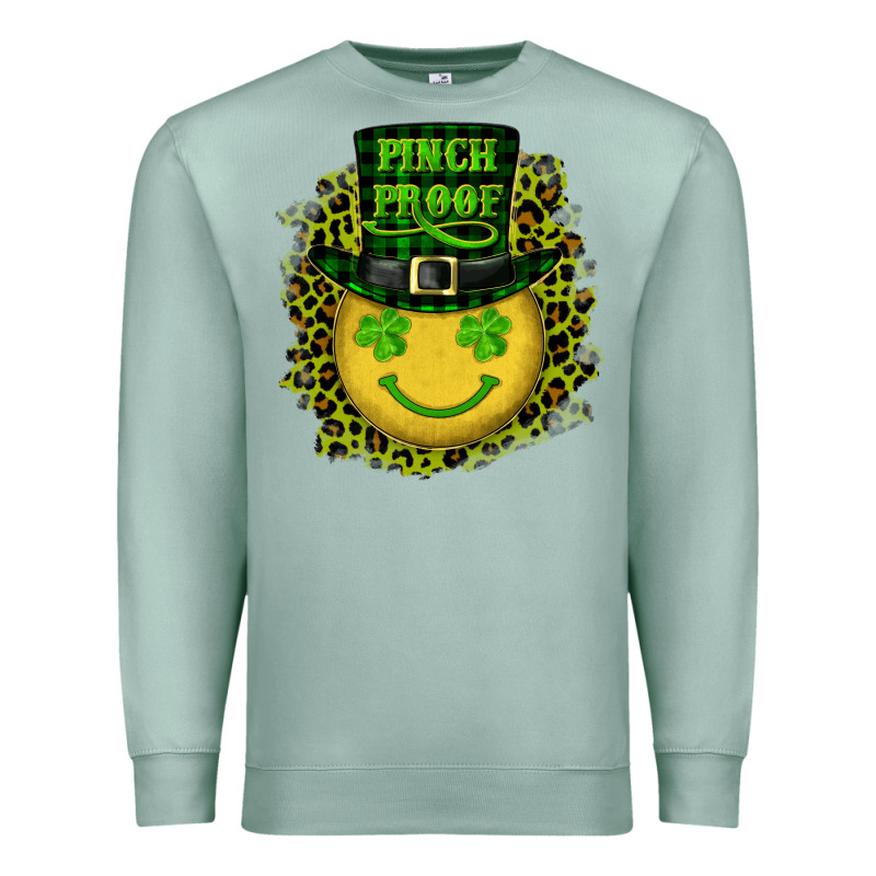 St. Patrick's Day Pinch Proof Lucky Face Premium Sweatshirt by RanaPortraitStore | Teevron