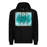 Black turquoise glitter Premium Hoodie - JahusDesignShop