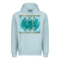 Blue Mist turquoise glitter Premium Hoodie - JahusDesignShop
