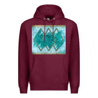 Burgundy turquoise glitter Premium Hoodie - JahusDesignShop