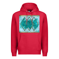 Cardinal turquoise glitter Premium Hoodie - JahusDesignShop