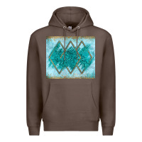 Coffee turquoise glitter Premium Hoodie - JahusDesignShop
