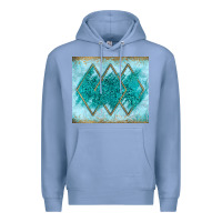 Colony Blue turquoise glitter Premium Hoodie - JahusDesignShop