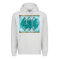 Dove Grey turquoise glitter Premium Hoodie - JahusDesignShop