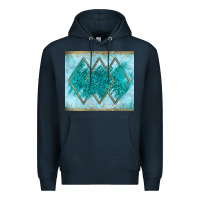 Navy turquoise glitter Premium Hoodie - JahusDesignShop