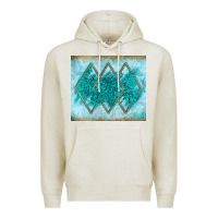 Oatmeal Heather turquoise glitter Premium Hoodie - JahusDesignShop