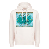 Pale Pink turquoise glitter Premium Hoodie - JahusDesignShop