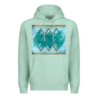 Seafoam turquoise glitter Premium Hoodie - JahusDesignShop