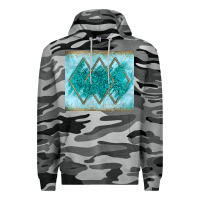 Slate Camo turquoise glitter Premium Hoodie - JahusDesignShop
