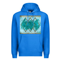 True Royal turquoise glitter Premium Hoodie - JahusDesignShop