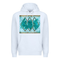 White turquoise glitter Premium Hoodie - JahusDesignShop