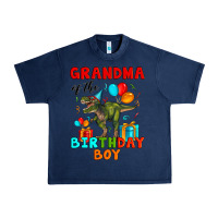 Navy grandma of the birthday boy t rex Urban Heavy Tee - Artiststas