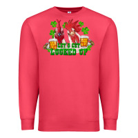 Cardinal st. patrick's day roosters let's get lucked up Premium Sweatshirt - RanaPortraitStore