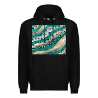 Black turquoise glitter Premium Hoodie - JahusDesignShop