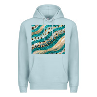 Blue Mist turquoise glitter Premium Hoodie - JahusDesignShop