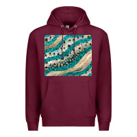Burgundy turquoise glitter Premium Hoodie - JahusDesignShop