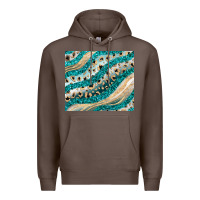 Coffee turquoise glitter Premium Hoodie - JahusDesignShop