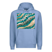 Colony Blue turquoise glitter Premium Hoodie - JahusDesignShop