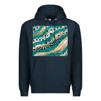 Navy turquoise glitter Premium Hoodie - JahusDesignShop