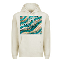 Oatmeal Heather turquoise glitter Premium Hoodie - JahusDesignShop