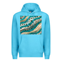Ocean Blue turquoise glitter Premium Hoodie - JahusDesignShop