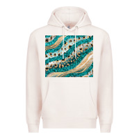 Pale Pink turquoise glitter Premium Hoodie - JahusDesignShop