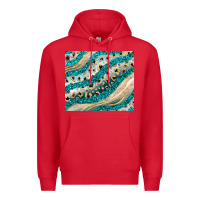 Red turquoise glitter Premium Hoodie - JahusDesignShop
